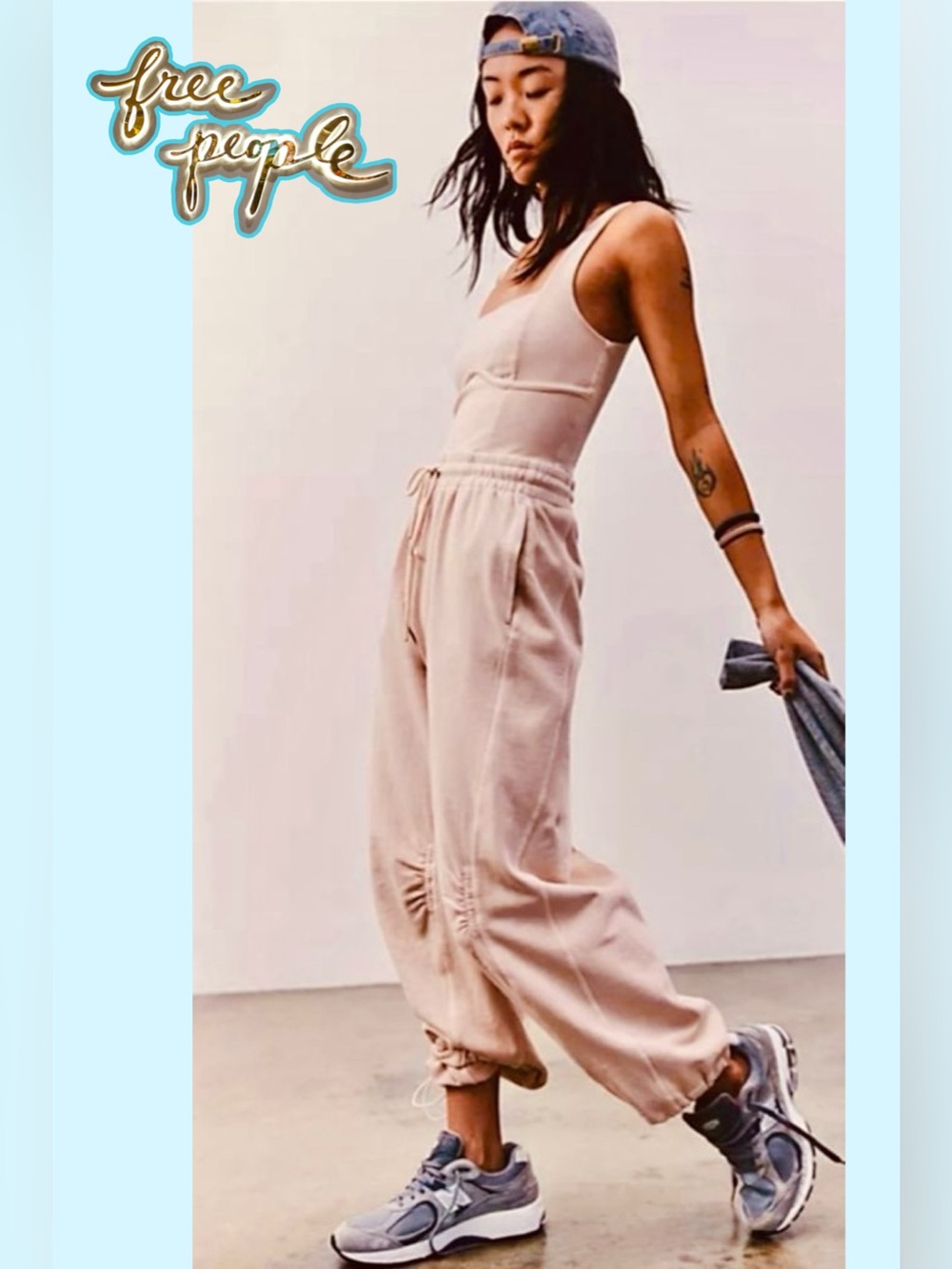 Free People Movement Inbound Jumpsuit NWOT Cashmere Ivory
